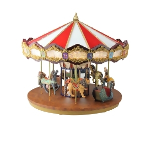 14 Lighted Musical Christmas Carousel Decoration - All