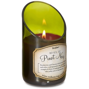 Pack of 2 Vineyard Pinot Noir Red Wine Bottle Glass Scented Candles 8oz - All