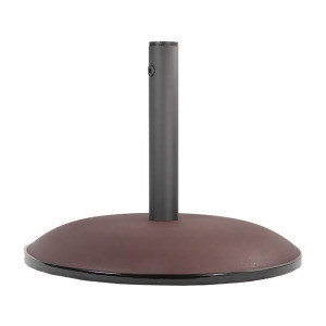 18 Matte Brown Concrete Outdoor Patio Umbrella Base - All