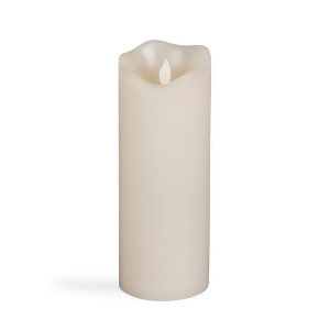 8 Pale Brown Motion Flame Led Candle with Wavy Edges and Vanilla Scent - All
