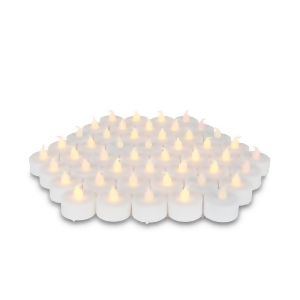 Club Pack of 24 Led Lighted Flicker Flame White Tea Light Candles - All