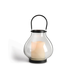 10.3 Clear and Brown Glossy Finished School House Led Lantern with Handle - All
