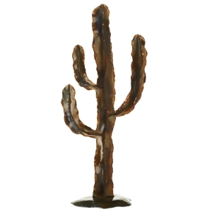 Set of 2 Metallic Brown Antique Saguaro Cactus Tabletop Decor 24 - All