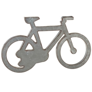 Set of 2 Metallic Gray and Brown Distressed Galvanized Bicycle Wall Decor 30 - All