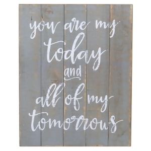 Set of 2 You are My Today and ... Tomorrows Words Printed Wall Decors 20.12 - All