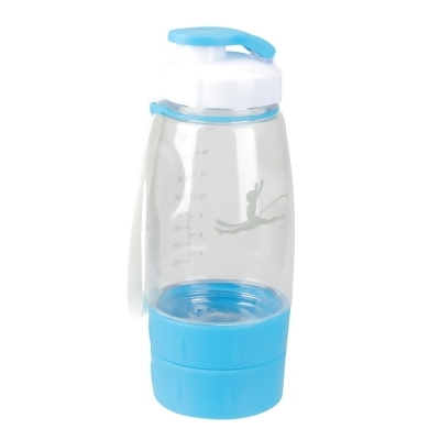 Blue 3-in-1 Portable Shake Bottle for Healthy Drinks, 9-Inch 