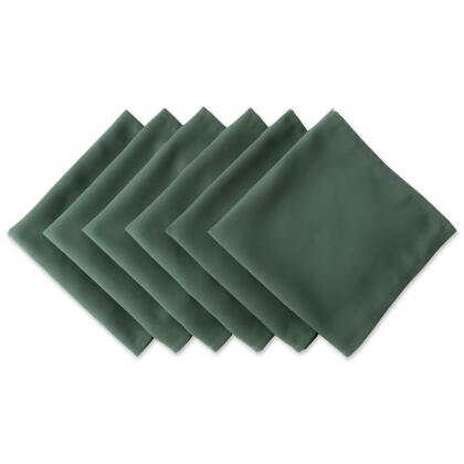 Set of 6 Dark Green Square Cloth Napkins 20