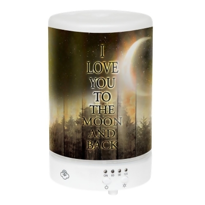 5.75” LED Celestial Forest “Love You To The Moon” Inspirational Essential Oil Diffuser 