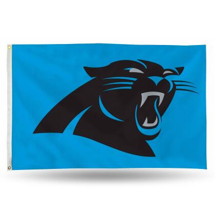3' x 5' Blue and Gray NFL Carolina Panthers Rectangular Banner Flag