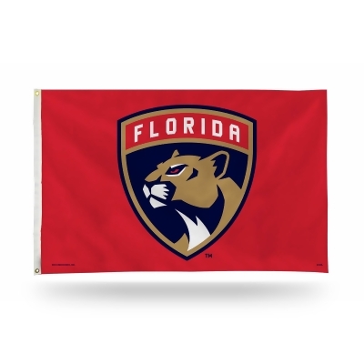 3' x 5' Pink and Blue NHL Florida Panthers Rectangular Banner Flag 