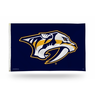 3' x 5' Blue and White NHL Nashville Predators Rectangular Banner Flag 