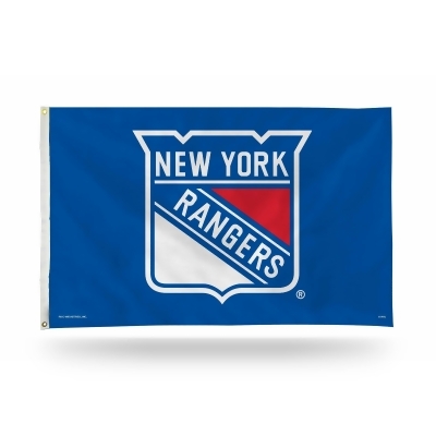 3' x 5' Blue and Red NHL New York Rangers Rectangular Banner Flag 