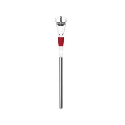 13.5” Red Freezable Wine Bottle Chiller and Aerator Rod 