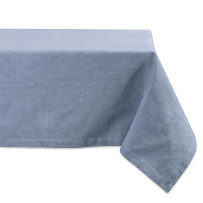 Blue Chambray Rectangular Tablecloth 60