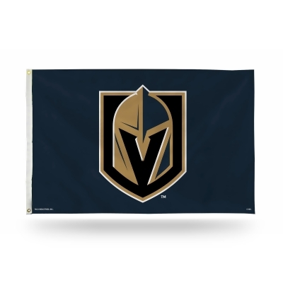 3' x 5' Black and Brown NHL Vegas Golden Knights Rectangular Banner Flag 