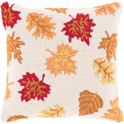 18 Cream Brown And Autumn Red Leaves Dropping Decorative Throw