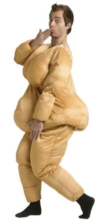 Fat Suit Tunic, Beige, One Size, Wearable Costume Accessory for
