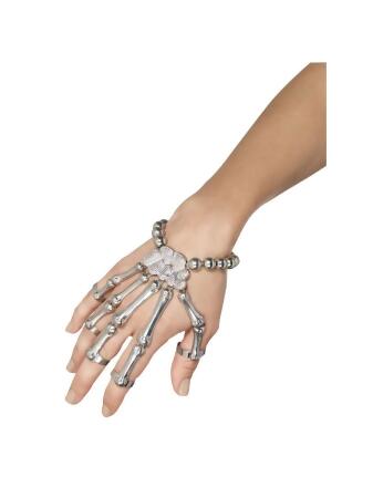 Esho Talon Skeleton Hand Finger Bone Bracelet Ring Gothic Skull Bangle  Silver - Walmart.com