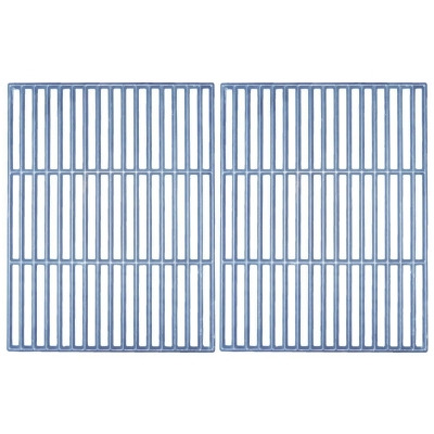 2pc Matte Cast Iron Cooking Grid for Swiss Gas Grills 27.5