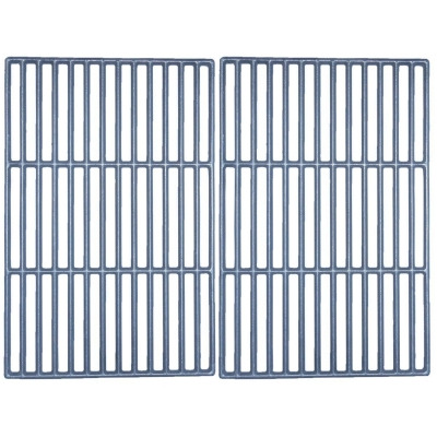2pc Matte Cast Iron Cooking Grid for Swiss Gas Grills 23.5