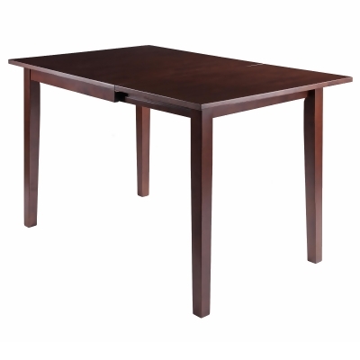 29” Brown Walnut Dining Table with Drop Leaf 