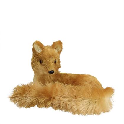 christmas fox figurine