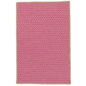 12' x 15' Pink and Beige Rectangular Area Throw Rug - All