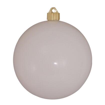 Matte Pure White Shatterproof Christmas Ball Ornament 8