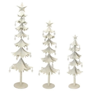 UPC 762152873078 product image for Set of 3 White and Clear Gem Accented Tabletop Christmas Tree 33 - All | upcitemdb.com