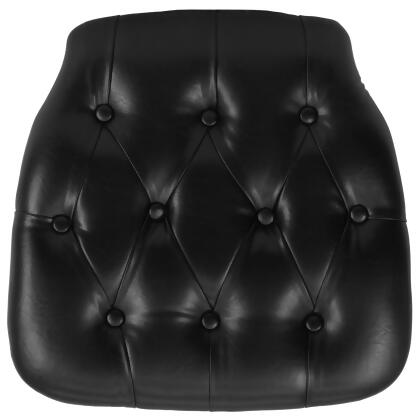 15.5 Black Upholstery Chiavari Firm Chair Cushion at christmas.com