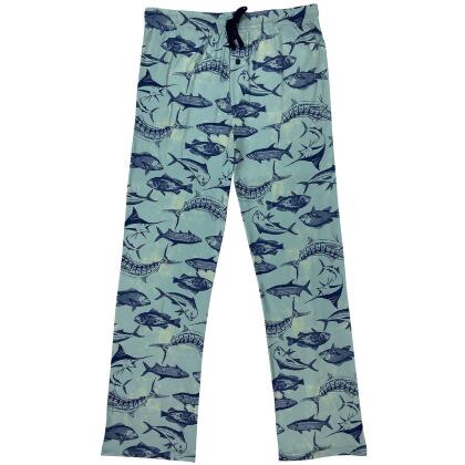 Saltwater Fishing Men's Adult Long Printed Sleep Pant - 2XL