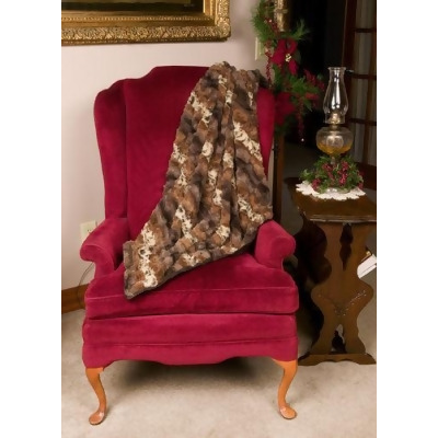Brown and Beige Majestic Animal Print Throw Blanket 50