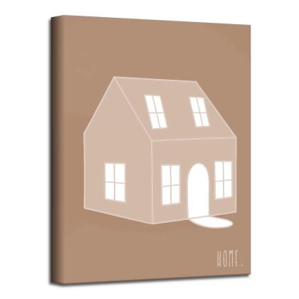 Brown and Beige Minimal Home Canvas Thanks Giving Wall Art Decor 40