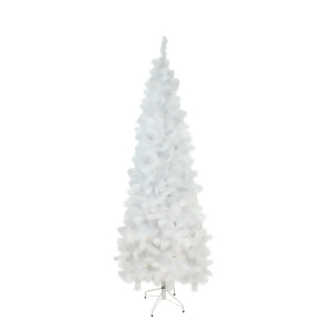 UPC 715833000072 product image for 7.5' Pre-Lit White Pencil Pine Artificial Christmas Tree - Warm White Led Lights | upcitemdb.com