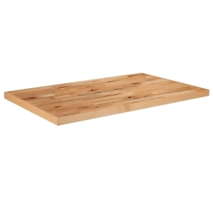 Natural 30" x 48" Rectangle Butcher Block Style Table Top