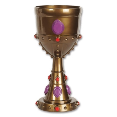 Club Pack of 12 Red and Purple Medieval Jeweled Party Goblets Decors 8 Oz 