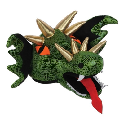 Club Pack of 6 Plush Dragon Hat Costume Accessories - One Size 