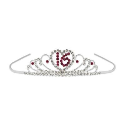 Pack of 6 Sweet 16 Birthday Tiaras Costume Accessories - One Size 