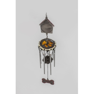 UPC 891190001607 product image for 13 Yellow, White and Silver Dog Bereavement Chime - All | upcitemdb.com