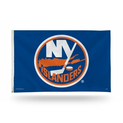 3' x 5' Orange and White NHL New York Islanders Rectangular Banner Flag 
