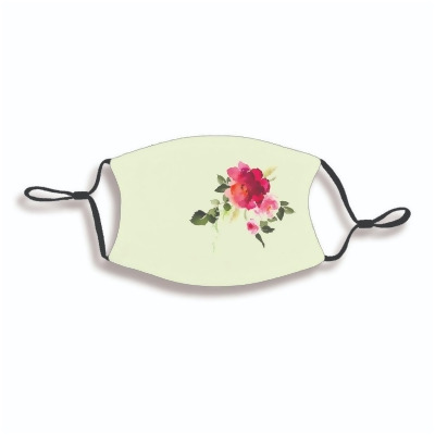 Pink and White Floral Protective Adult Face Mask 