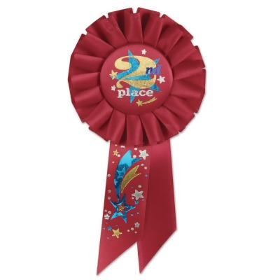 Amscan Winner Pin On Rosette Award Ribbons 6 Blue Pack Of 12