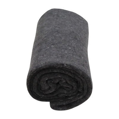 7.5' Solid Gray Multi-purpose First Aid Kemp USA High-Quality Wool and Synthetic Fiber Blanket 