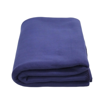 7.25' Solid Navy Blue Multi-purpose Kemp USA High-Quality Fleece Blanket 