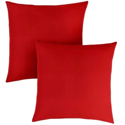 Set of 2 Jockey Red Decorative Square Pillows, 20