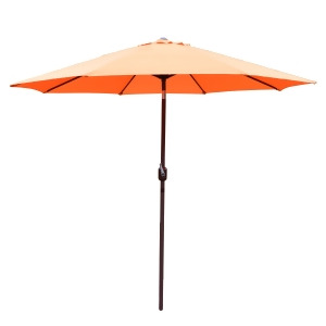 UPC 715833395277 product image for 9Ft Outdoor Patio Market Umbrella with Hand Crank and Tilt, Burnt Orange - All | upcitemdb.com