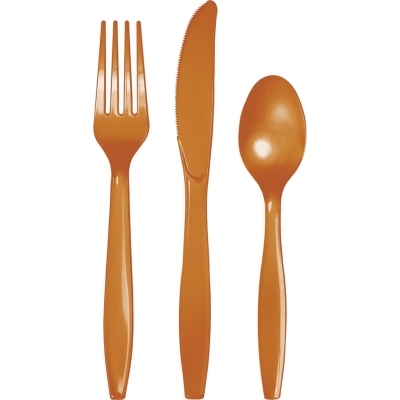 Club Pack of 288 Gold Disposable Premium Party Cutlery 10