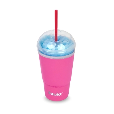 Set of 3 Pink and Gray Travel Coffee Cup Slushie Sleeve 