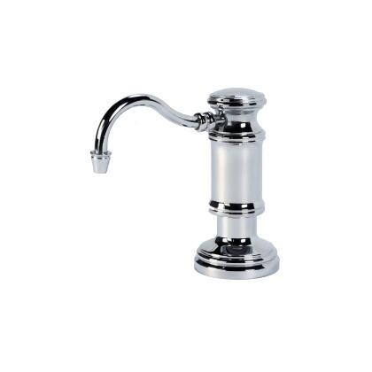 AquaNuTech Traditional Soap and Lotion Dispenser with Hook Spout, Chrome 