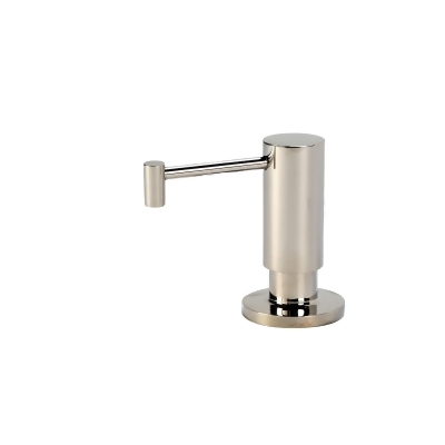 AquaNuTech Soap and Lotion Dispenser with Straight Spout, Polished Nickel 